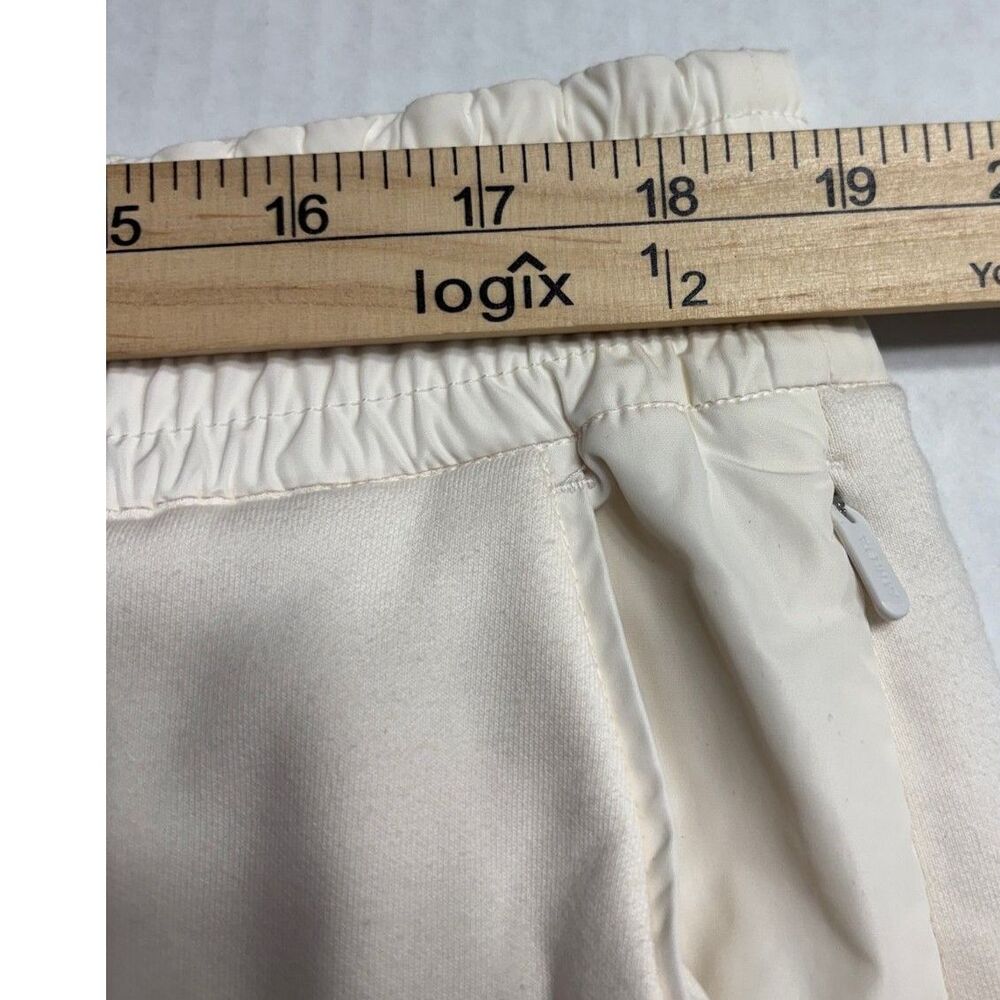 Athleta Triumph Hybrid Wide Leg Crop Pants 1X Plus Size White Magnolia Yoga - Picture 8 of 11